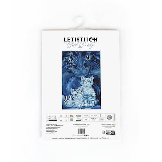 LetiStitch Wish Upon A Star Counted Cross Stitch Kit